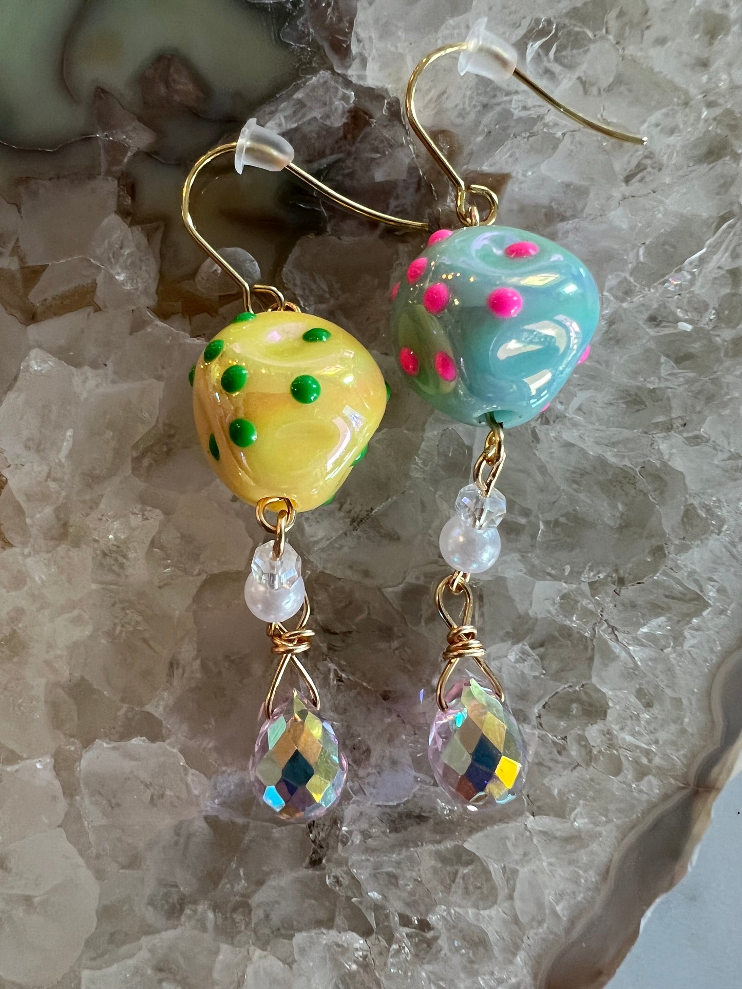 Colgante Berry Wild - Amarillo y azul