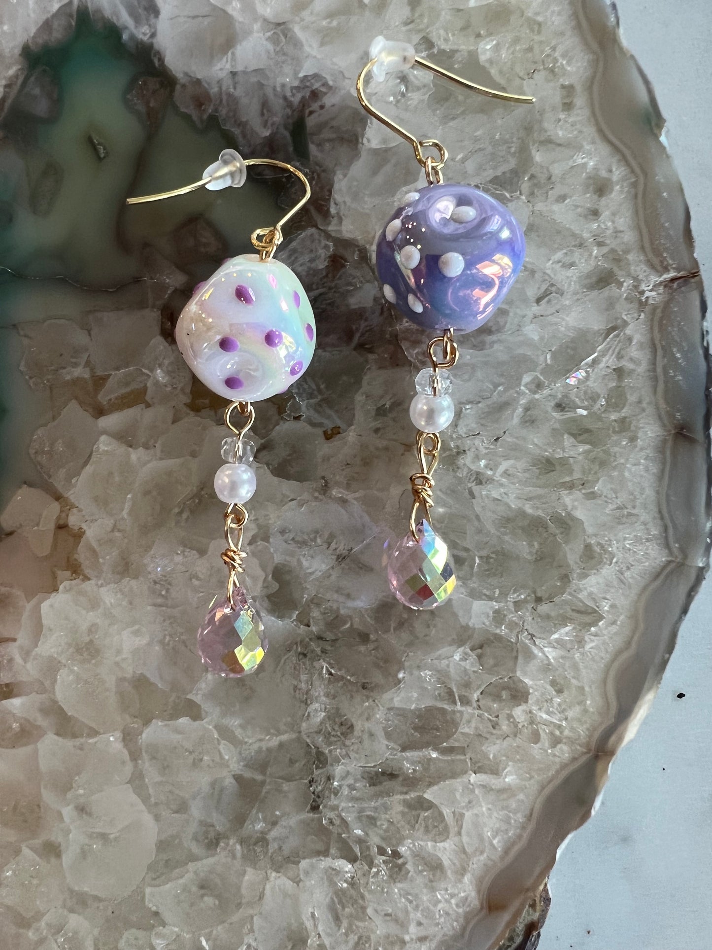 Colgante Berry Wild - Blanco y morado