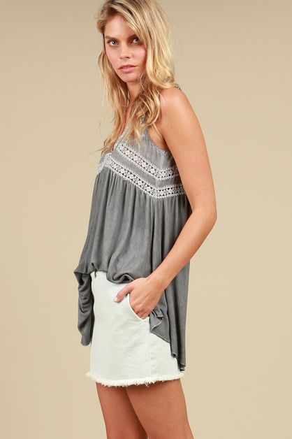 Encaje romántico gris