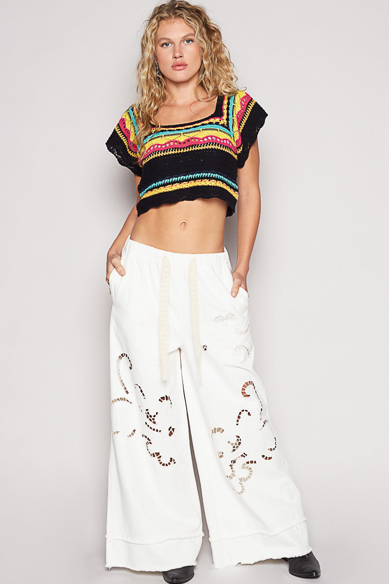 Fiesta Crochet Crop