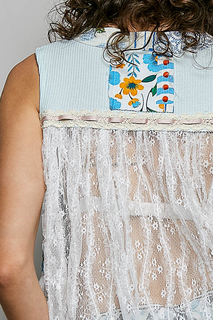 Bluebird Lace Whisper Tank