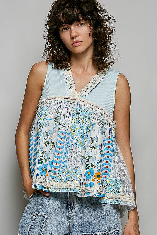 Bluebird Lace Whisper Tank