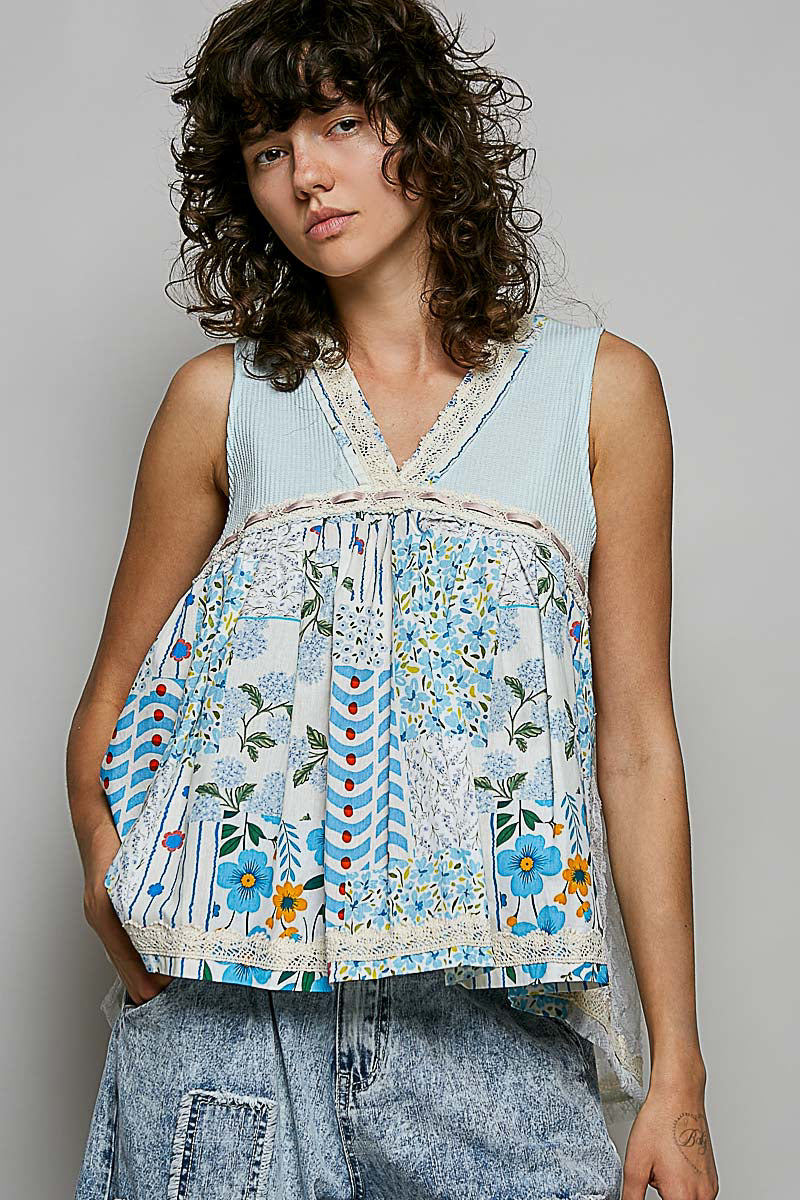 Bluebird Lace Whisper Tank
