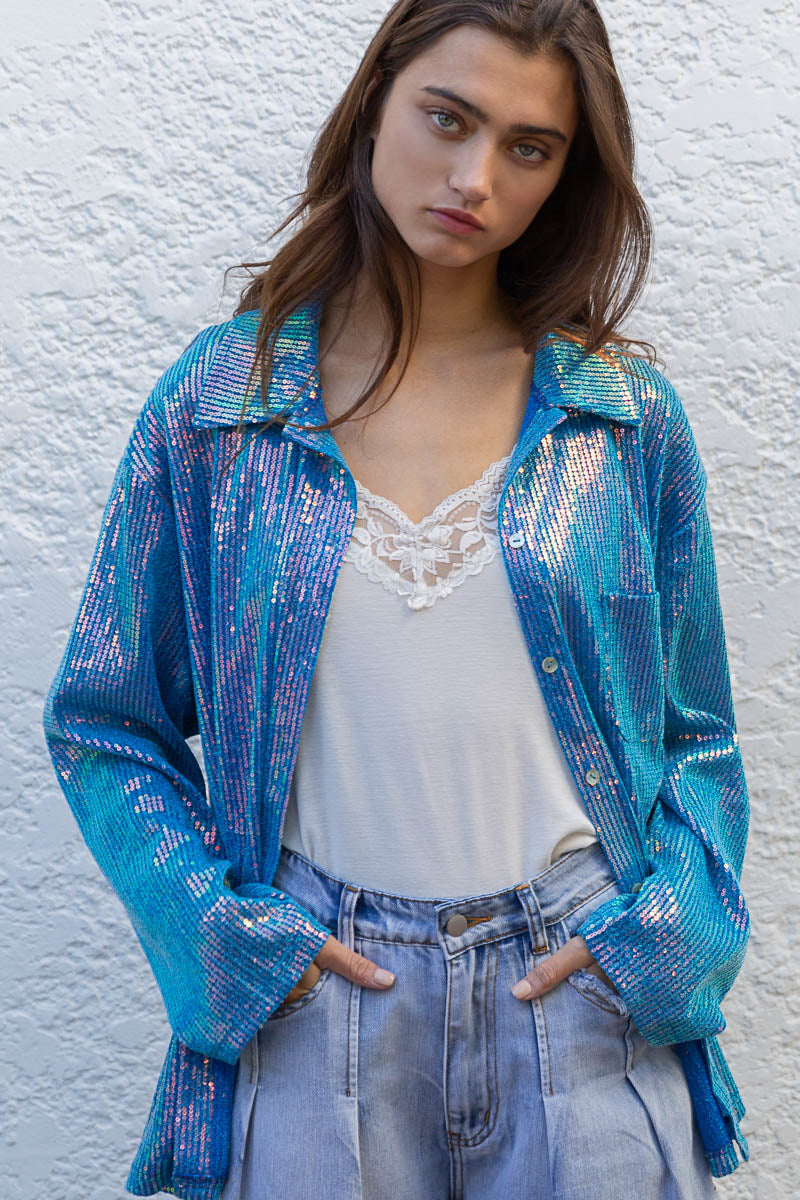 Shimmering Ocean Blouse