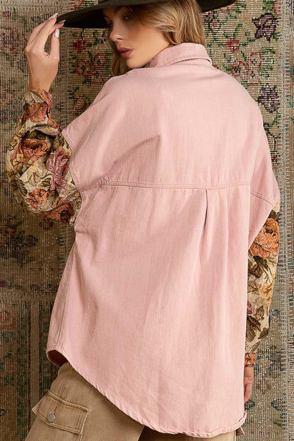 Blush Tapestry Over Shirt