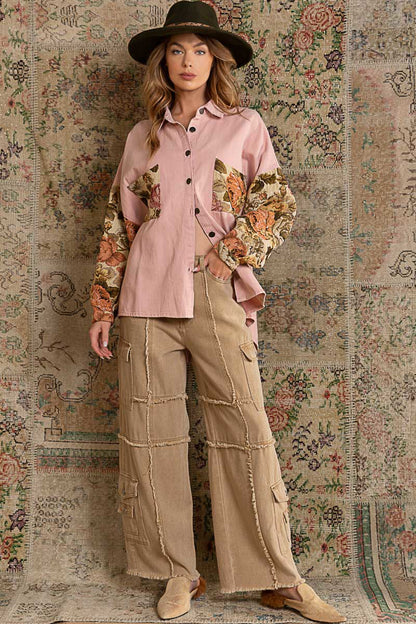 Blush Tapestry Over Shirt