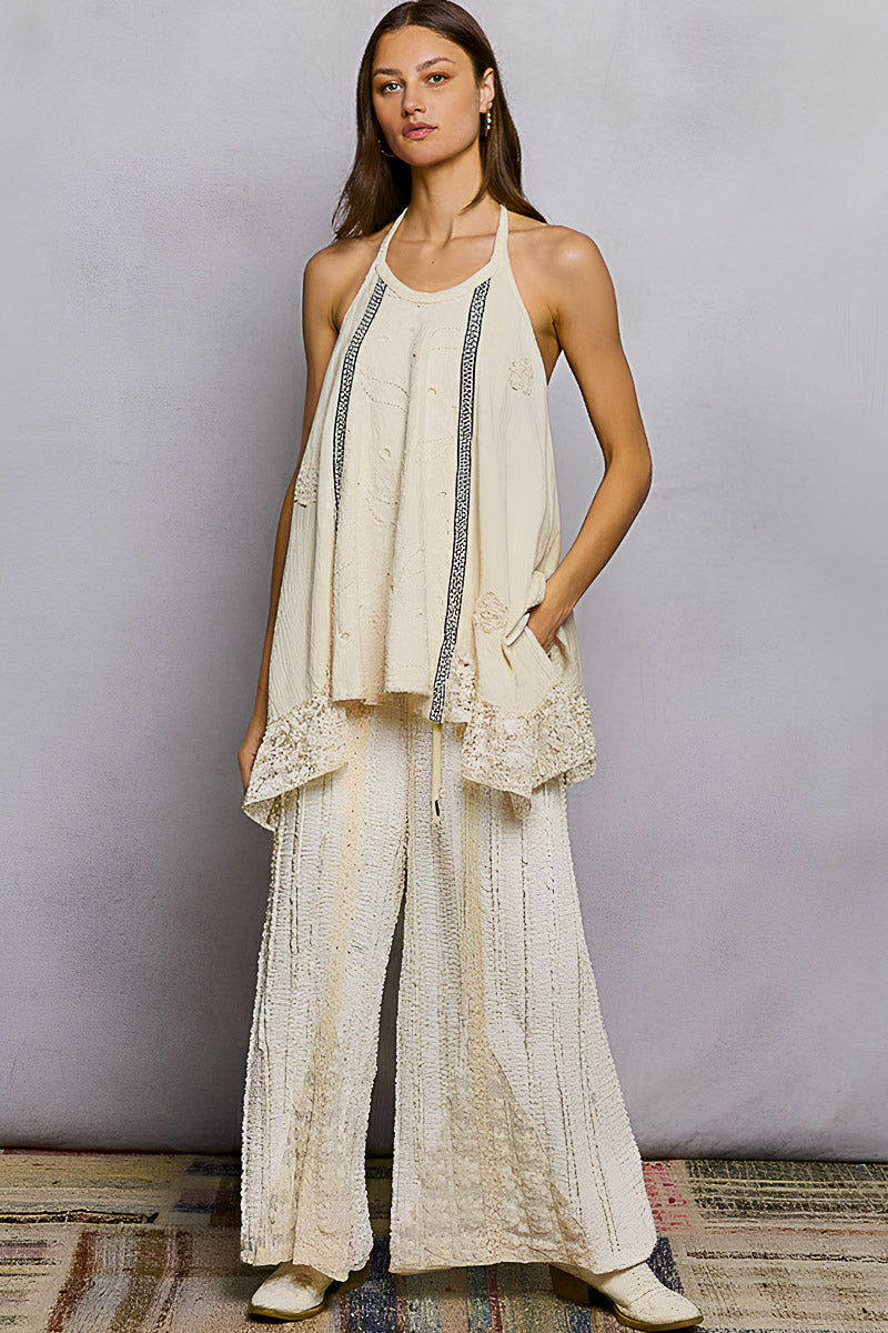 Natural In Neutral Halter Tunic