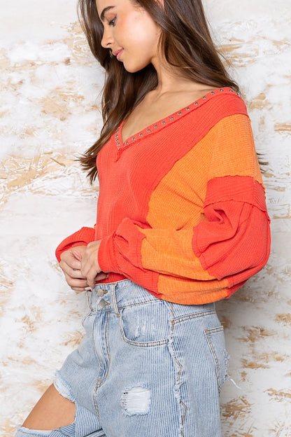 Orange Kiss Blouse