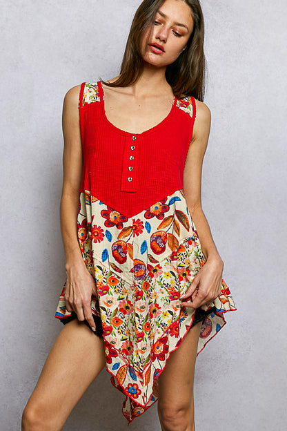 Poppy Sunrise Hi-Lo Tank