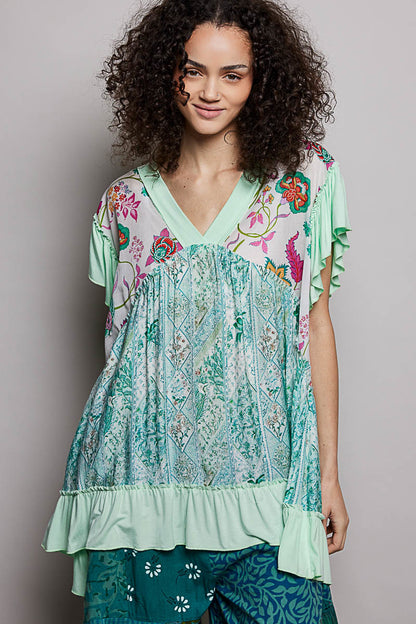 Sea Foam Party Punch Tunic