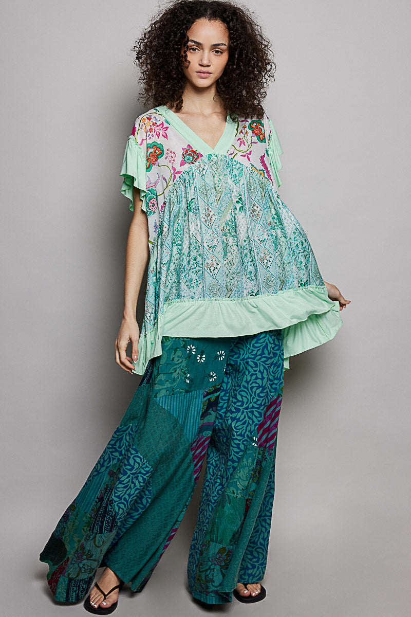 Sea Foam Party Punch Tunic