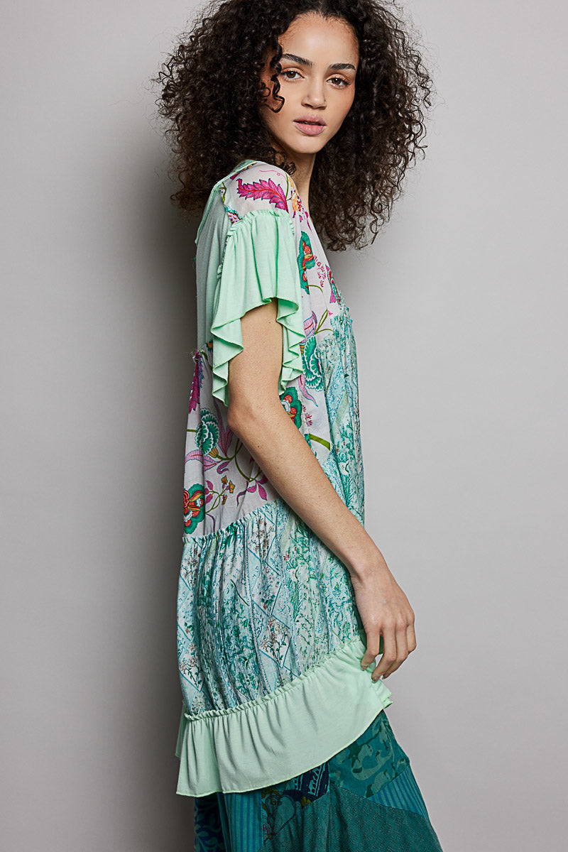 Sea Foam Party Punch Tunic
