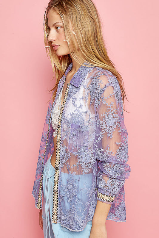 Lavender Lace Dream Blouse